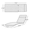 Christopher Knight Home Jessica Outdoor Rattan and Iron Adjustable Chaise Lounge with Cushion - 4 of 4
