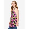 Woman Within Women's Plus Size Sleeveless Pintuck Gauze Shirt - 4 of 4