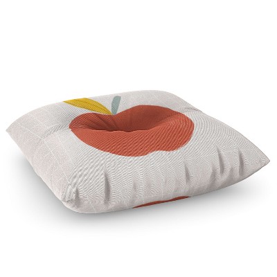 Hello Twiggs Red Apple Square Floor Pillow - Deny Designs