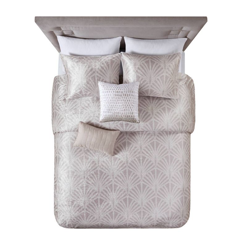 Beautyrest Kiona Crushed Velvet Comforter Set, 3 of 9