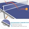Racxily 6ft Foldable Ping Pong Table - Portable Indoor/Outdoor with Net, 2 Paddles & 3 Balls, Single-Sided Play, Quick Assembly, Wheels - 3 of 4