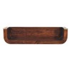 Solid Wood Floating Console Table with Large Open Slot and Rounded Edges - 2 of 4