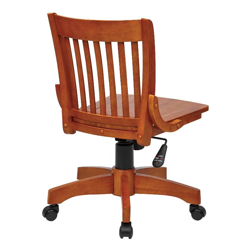 Armless Wood Banker's Chair Fruitwood - OSP Home Furnishings, 5 of 8