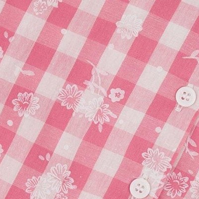 pink and white checks