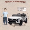 24V Cadillac Kids Ride-On Car with Parent Remote Control, 2-Seater SUV with 4-Wheel Shock Absorbers & Smooth Start - 2 of 4