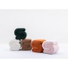 Upholstered Ottoman S-shape Makeup Vanity Stool Footstool, Velvet/Teddy - ModernLuxe - 2 of 4