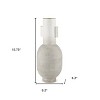 HomeRoots 16" Off White And Gold Metal Table Vase - 3 of 4