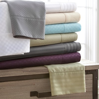 Luxe Embossed 4 Piece Sheet Set - Ultra Soft, Easy Care - Becky Cameron