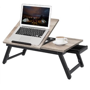 SONGMICS Laptop Desk Breakfast Serving Tray for Bed with Adjustable Tilting Top - 1 of 4