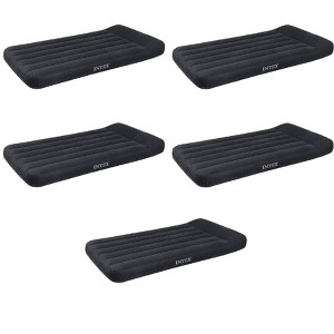 Intex Dura Beam Pillow Rest Classic Blue Standard Airbed w/ Pump, Twin (5 Pack) - 1 of 4