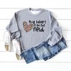 Simply Sage Market Women's Graphic Sweatshirt My Heart Is One The Field Leopard - 3 of 3