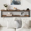 5.9" Narrow Sofa Table, 2 Tier Skinny Console Table with Adjustable Shelf, Slim Behind Couch Table for Living Room, Entryway, Hallway, Foyer - 4 of 4