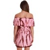 Riviera Sun Womens Tie Dye Off-Shoulder Rayon Crepe Printed Sundress for Women - 3 of 3