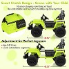 24V Kids Car 2-Seater Electric Ride On Truck with Remote Control, Adjustable Legroom,4 Motors,3 Speeds,LED Lights,Music, Storage, EVA Tires - 4 of 4