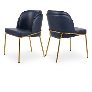 Meridian Furniture,Jagger Vegan Leather Dining Chair, Set of 2 - 1 of 4
