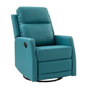 Ofelia Upholstery Wingback Swivel Recliner for Bedroom and Living Room |Artful Living Design - 1 of 4