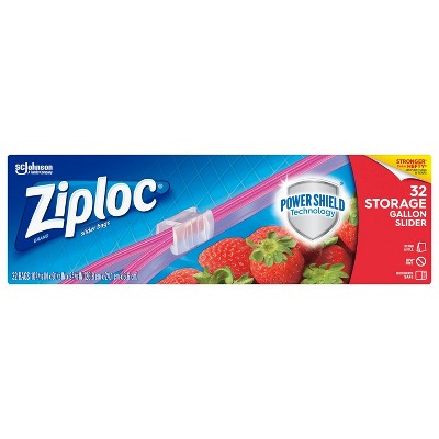 Ziploc Storage Slider Gallon Bags