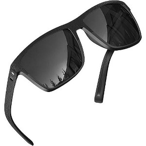 grinderPUNCH Polarized Driving Sunglasses for Men Lightweight UV400 Protection Anti Glare Square Sun Glasses - 1 of 4