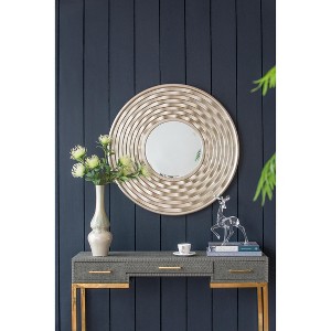 VYNXARIA 31.3*2" Round Mirror, Wall Mounted Mirror Home Decor for Bathroom Living Room - 1 of 4