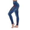 Just Love Women's Denim Wash Leggings - Stretchy and Comfortable Skinny Pants - 2 of 3