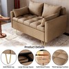 44.5 Inch Small Modern Loveseat Sofa Couch with Storage Under Seat Cushion - 4 of 4