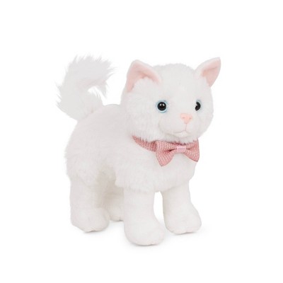 White cat shop soft toy