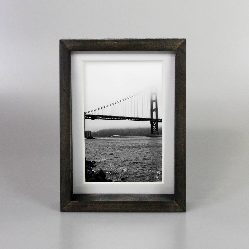 5.5&#34; x 7.5&#34; Matted to 4&#34; x 6&#34; Table Frame Black - Threshold&#8482;, 1 of 9