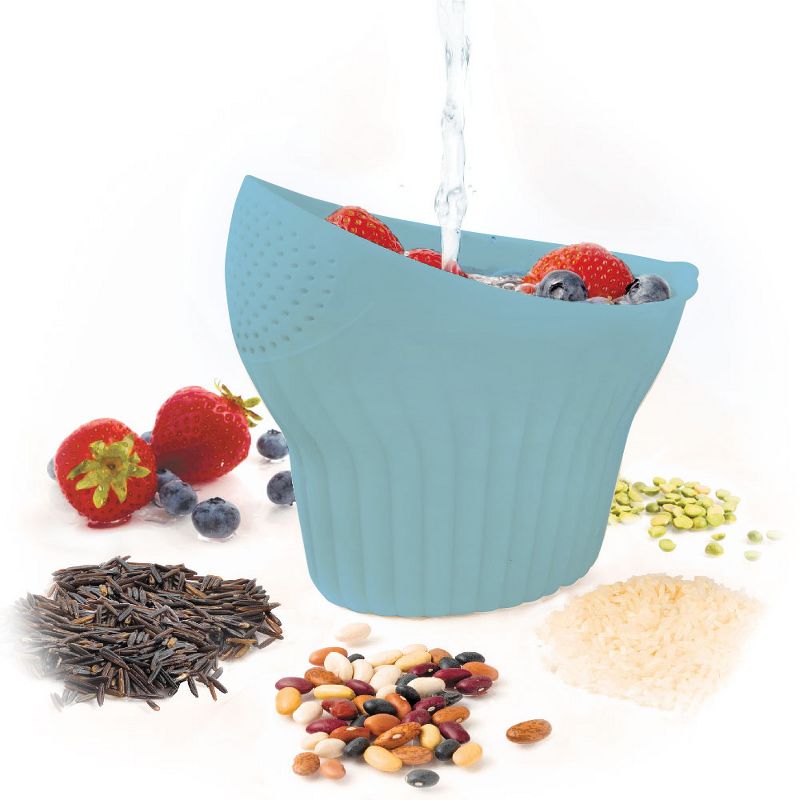 Talisman Designs 2-in-1 Measure Rinse & Strain for Grains, Fruit, and Beans, 2 Cups, 2 of 4