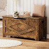 Storage Chest, Wooden Toy Storage Bench, Modern Style Lift-Top Toy Chest with Safety Hinge for Entryway, Bedroom, Living Room, - 2 of 4