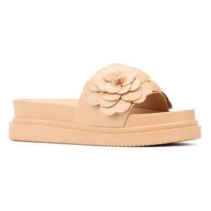 New York & Company Women's Camilia Flower Slide - 1 of 4