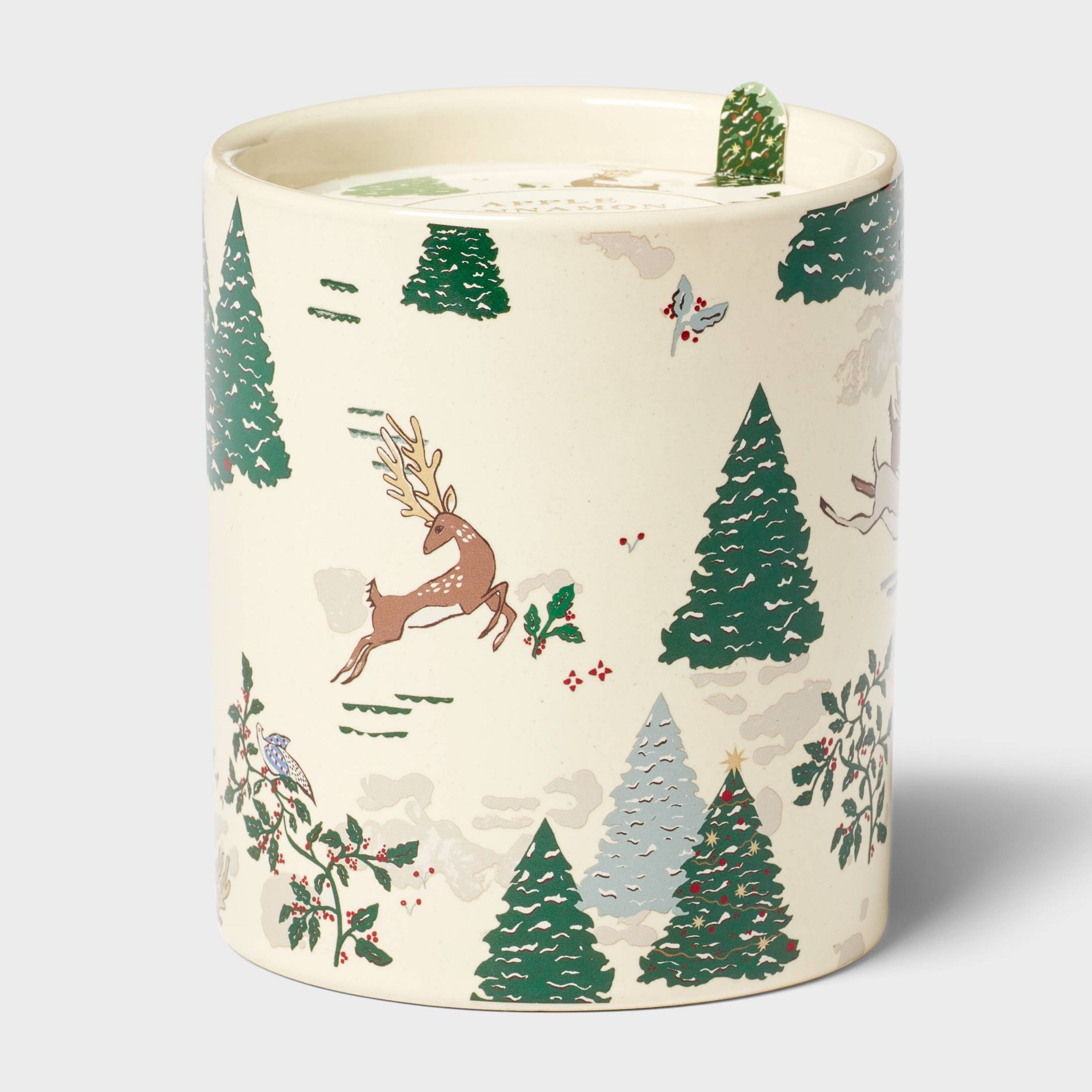 Printed Ceramic Apple Cinnamon Joy Jar Candle 12.3oz - Threshold™