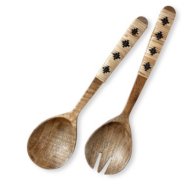 TAG Bamboo Handle Serving Utensil Set of 2