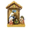 Roman 7.25 In Stable W/Children Nativity Set 11 Mary Joseph Jesus Kings Nativity Scene Figurine Sets - 3 of 4