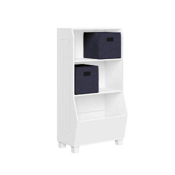 23" Kids' Bookcase with Toy Organizer and 2 Bins - RiverRidge Home