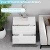AMERLIFE Modern High Gloss Electroplated Nightstand Set of 2 with Storage Drawers - 3 of 3