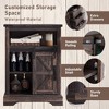OKD Bathroom Floor Cabinets with Sliding Barn Door & 3 Drawers - 3 of 4
