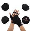 Unique Bargains Anti-slip Sunprotection Half Finger Manicure Gloves 1 Pair - 3 of 4