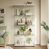 Wooakway 65'' x 32'' Glass Display Cabinet Curio Cabinet with Lockable Double Doors for Home and Office - 2 of 4