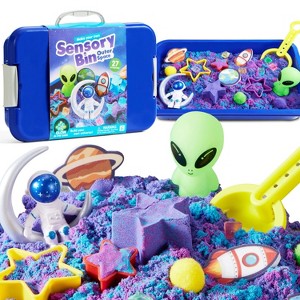 Joyfy Creative Sensory Bin Toys for Kids - Construction/Dinosaur/Space Themed DIY Art Kit, Play Sand Toy Ideal Birthday Gifts for Boys Girls Age 3+ - 1 of 4
