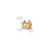 Black Bow Jewelry Crab Bead Charm in 14k Yellow Gold Plated Sterling Silver - 3 of 4