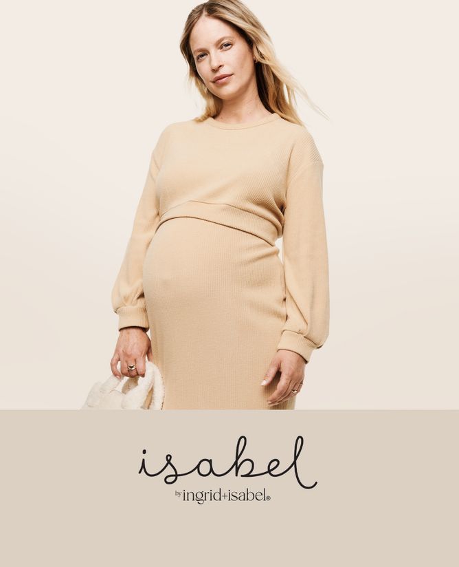 Long Sleeve Sweater Maternity Dress - Isabel Maternity by Ingrid & Isabel