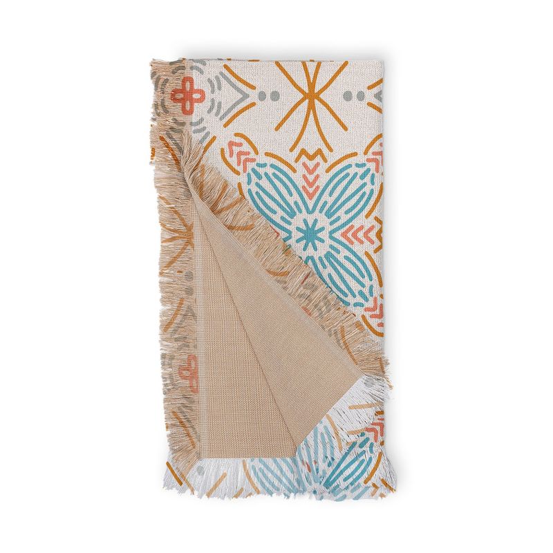 Marta Barragan Camarasa Mosaic boho desert colors D 56"x46" Woven Throw Blanket - Deny Designs, 4 of 5