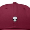 Dalix Lil Alien Embroidered Cotton Cap Outdoor Space Nature Dad Hat Mens - 2 of 4