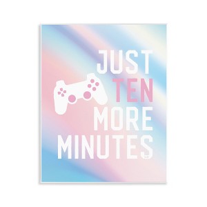 Stupell Industries Pastel Ten More Minutes Gamer Wall Plaque Art - 1 of 4