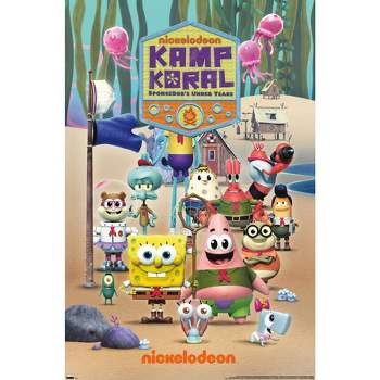 Trends International Nickelodeon Spongebob Squarepants : Kamp Koral - Key Art  Unframed Wall Poster Print Clear Push Pins Bundle 22.375 X 34 : Target
