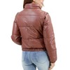 Women's Butter Faux Leather Puffer Jacket/Vest - Grace & Lace - image 2 of 4