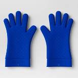 Silicone Grill Gloves Blue - Room Essentials™