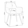 Mirexion Faux Fur Desk Chair No Wheels - 3 of 4