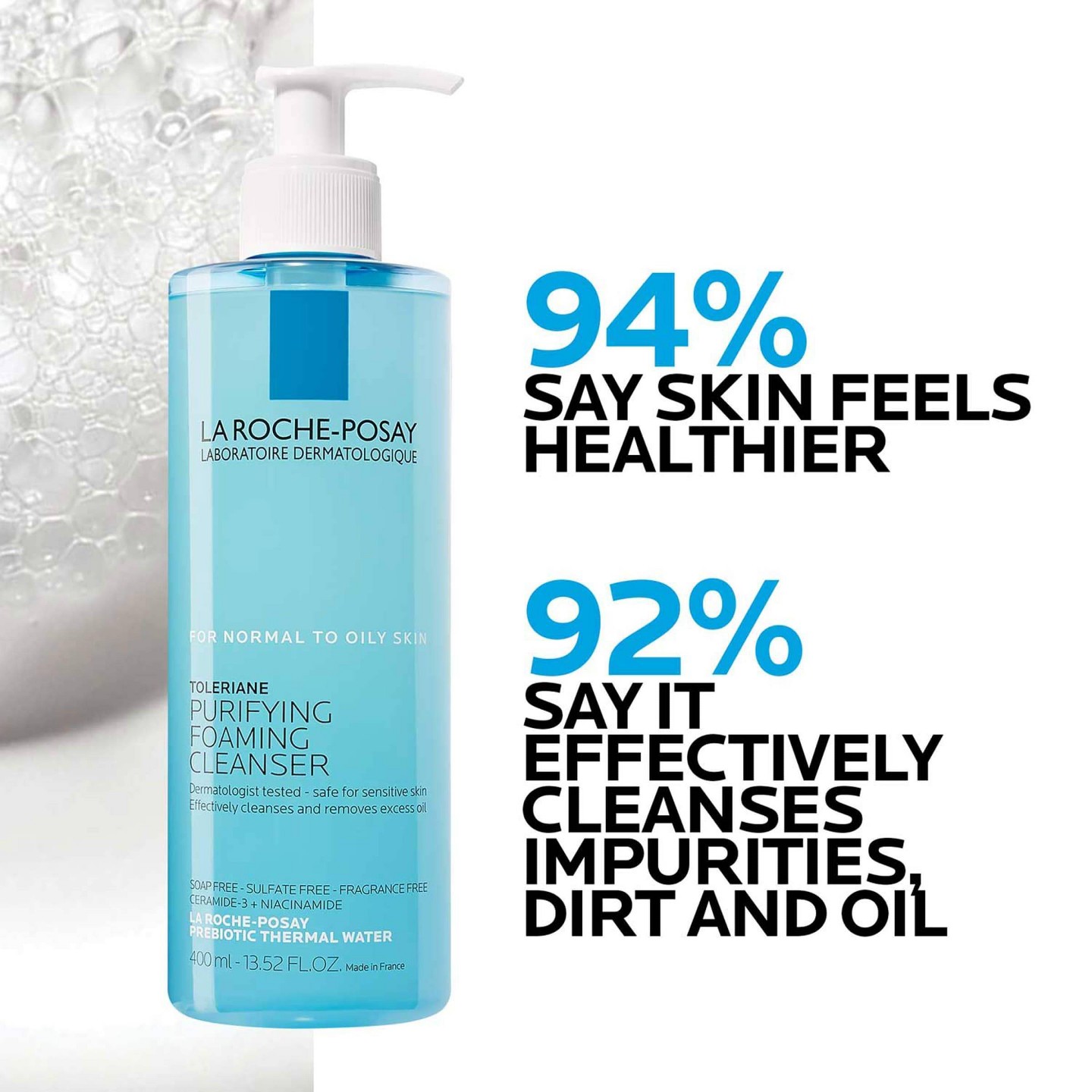 Очищающее средство для лица La Roche Posay Toleriane Purifying, 13.52 fl oz — фото 5