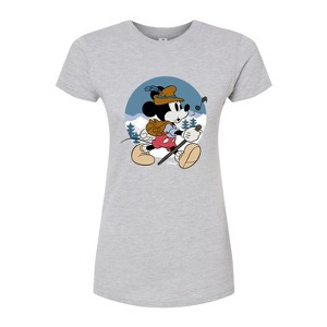 Women's - Disney - Alpine Mickey Fitted Graphic T-Shirt - 1 of 3